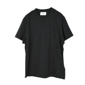 AMI PARIS ALEXANDRE MATTIUSSI アミ パリス ブラック半袖Tシャツ 新品 イタリア正規品 UTS003.724 BLACK｜showcase