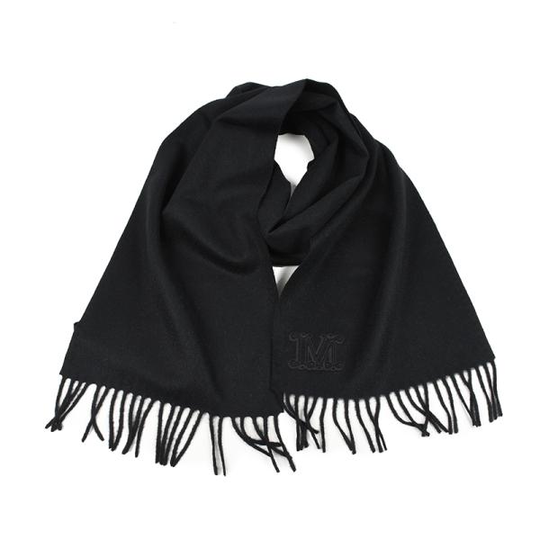 Max Mara エス マックスマーラ ブラック キャメルマフラー WKCLARA  002 新品 ...