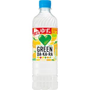 「24本」 グリーンダカラ ゆず味 600ml ×24本×1箱 サントリー GREEN DA・KA・...