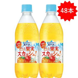 「48本」 きりっと果実スカッシュ オレンジ＆マンゴー 500ml×24本×2箱 サントリー 天然水