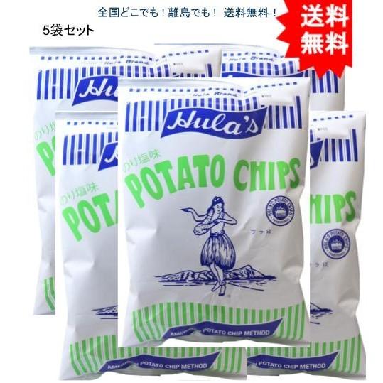 【送料無料】【5袋セット】フラ印 アメリカンポテトチップス のり塩味 160g【お届けまで約１週間】