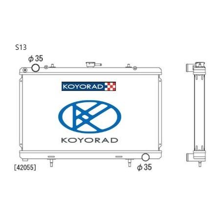 車検対応 超軽量/高性能 コーヨーラジエーター  KOYORAD コーヨーラド　レーシングアルミラジ...