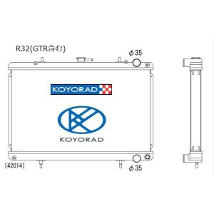 日産（NISSAN） KOYORAD社製 コーヨー BNR32 HCR32 C33 A31用 TYPEーS