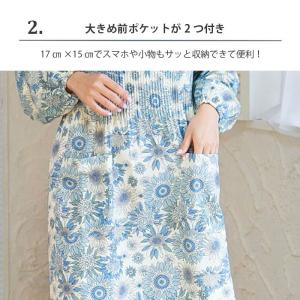 ワンピース風 プリーツ 割烹着 エプロン かっ...の詳細画像2