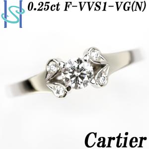 【最大50%OFF】カルティエ ダイヤモンド 0.25ct F VVS1 VG バレリーナ 鑑定書 ...