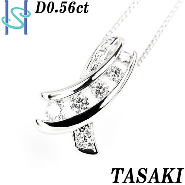 【最大50%OFF】タサキ 田崎真珠 ダイヤモンド ネックレス K18ホワイトゴールド TASAKI...