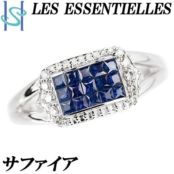 レ・エッセンシャル サファイア リング ダイヤモンド K18WG LES ESSENTIELLES ...