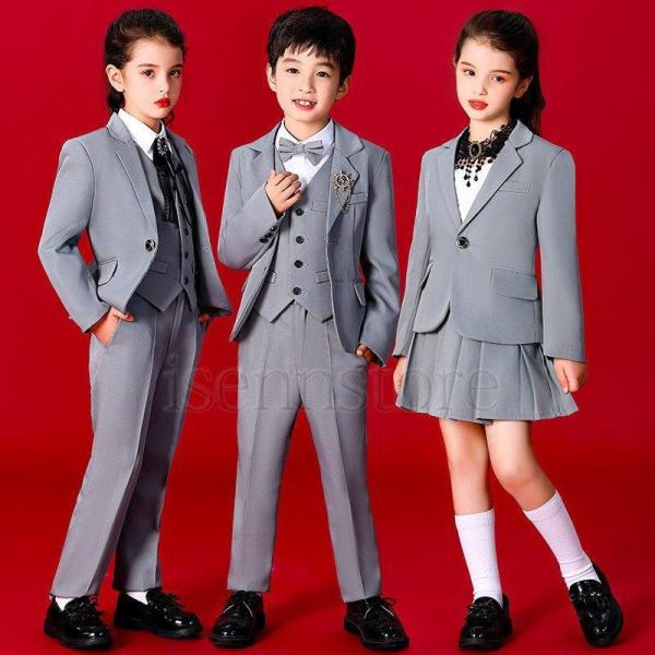 【特価】発表会 フォーマル パンツスーツ 女の子 男の子 上下3点セット 学園祭 入学式 入園式 卒...
