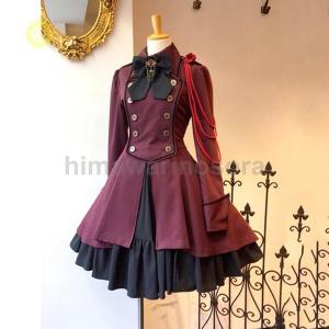 ロリータ ワンピース ジャンパースカート ロリィタ 花模様 エレガント