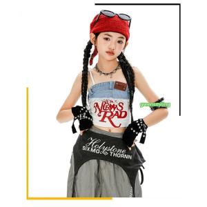 キャミソール ダンス衣装 ジャズ 女の子 サッ...の詳細画像2