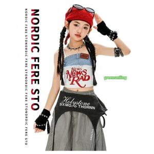 キャミソール ダンス衣装 ジャズ 女の子 サッ...の詳細画像3