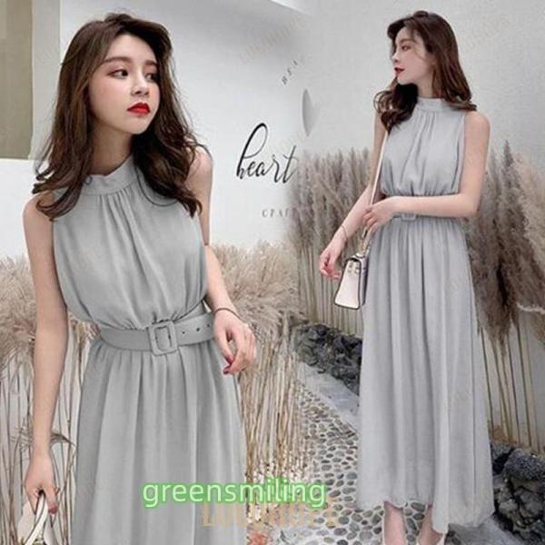 ワンピース レディース 40代 きれいめ マキシワンピース 春夏 ノースリープワンピース ロング丈 ...