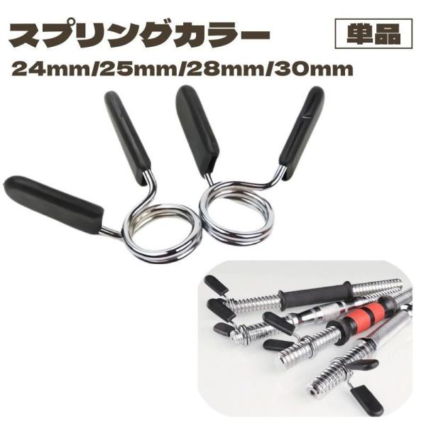 タイムスプリングカラー クリップ式 プレート止め 24 25 28 30mm バーベル ダンベル ベ...