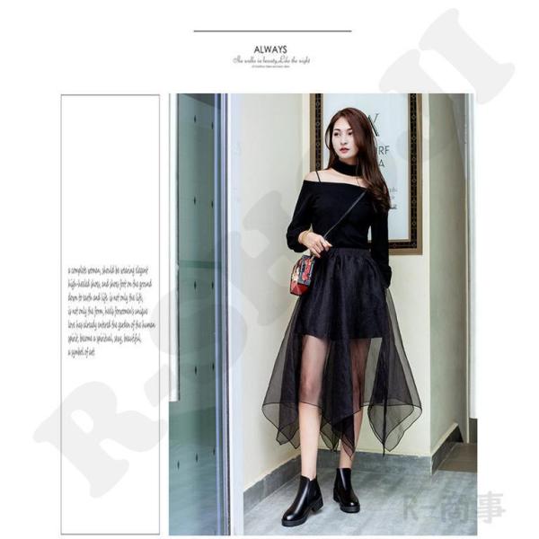 レディース ショートブーツ サイドゴア 厚底 ブーツ 太ヒール シューズ ブーティ ハイカット エン...