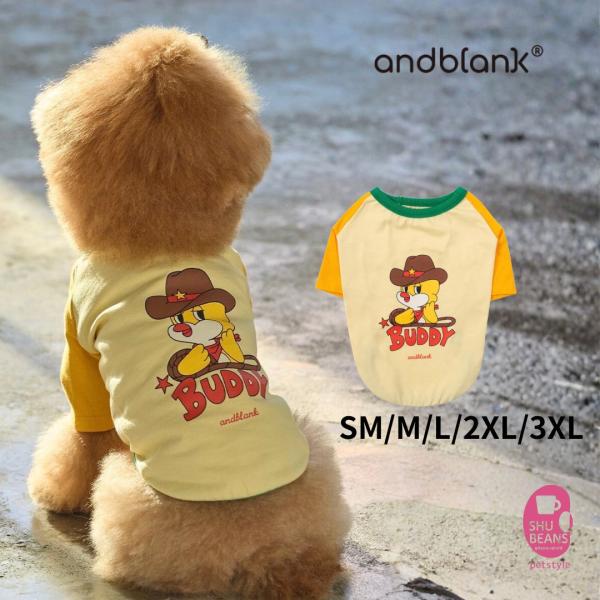 犬 服 綿素材 andblank pico ラグラン Tシャツ 韓国 ブランド おしゃれ かわいい ...