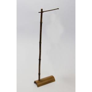 竹細工「室内用・黒竹・風鈴スタンド」86-050 国産