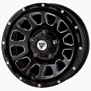 DELTA FORCE OVAL 16インチ 6.0J -5 5-139.7 ブラックマシニング 4本で