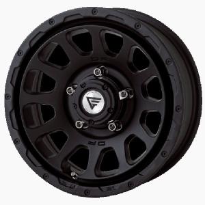 DELTA FORCE OVAL 16インチ 6.0J -5 5-139.7 マットブラック 4本で送料