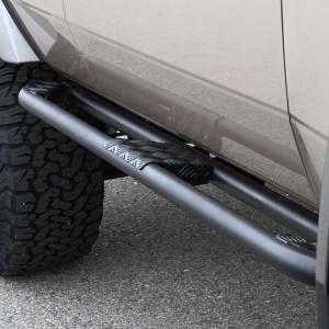 ランドクルーザー 70系 77 サイドステップ 左右 マット ブラック