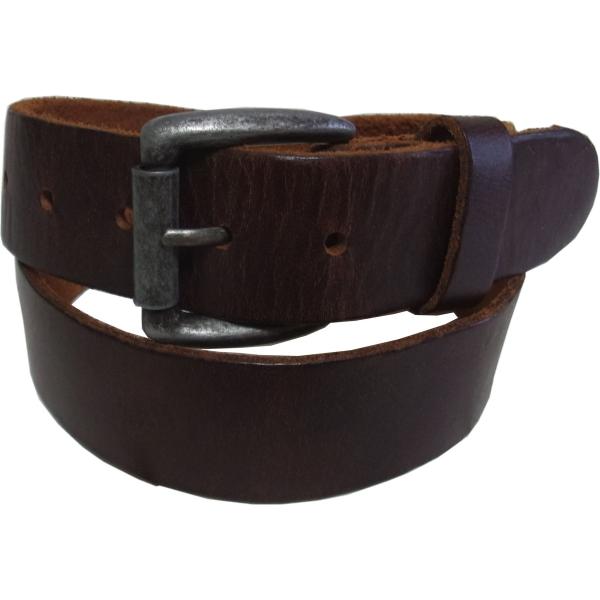 ビルアドラー アメリカ製 本革製 レザーベルト ブラウン メンズ BILL ADLER 001