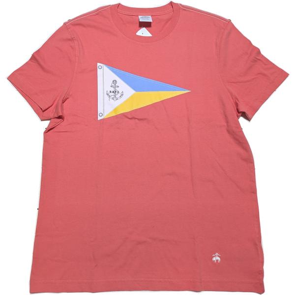 【並行輸入品】 ブルックスブラザーズ 半袖 プリント Tシャツ オレンジ系 メンズ Brooks B...