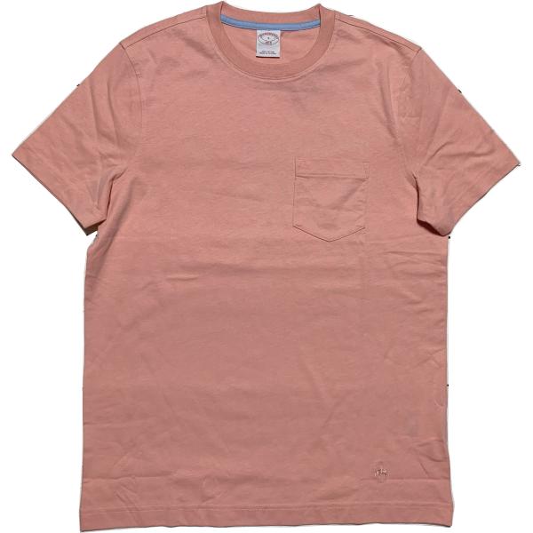【並行輸入品】 ブルックスブラザーズ ワンポイント 半袖 ポケット Tシャツ 肌色系 メンズ Bro...