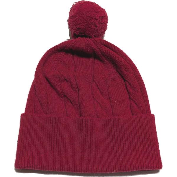 【並行輸入品】ブルックスブラザーズ ボンボン付き メリノウール ニットキャップ ニット帽 レッド メ...