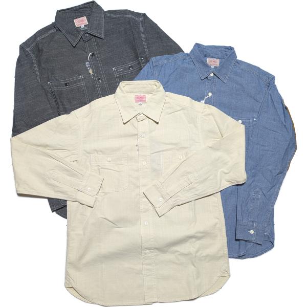 ビッグマイク 長袖 シャンブレー ワークシャツ メンズ BIG MIKE CHAMBRAY SHIR...