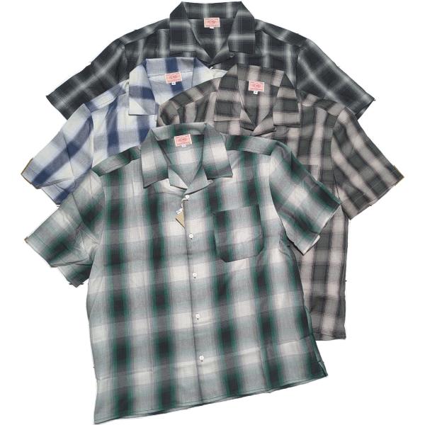 ビッグマイク レーヨン混 オンブレスリット S/S シャツ メンズ BIG MIKE RAYON O...