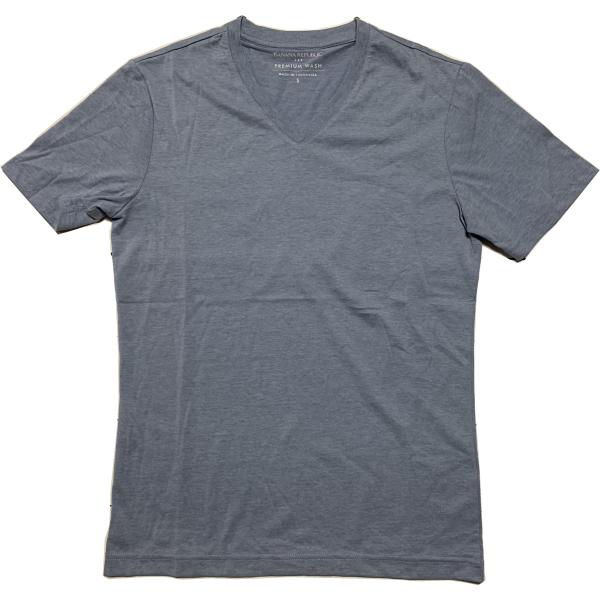 【並行輸入品】 バナナリパブリック 半袖 Vネック Tシャツ ブルー BANANA REPUBLIC...