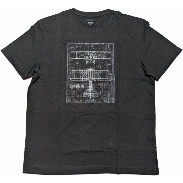 【並行輸入品】 バナナリパブリック 半袖 プリント Tシャツ ブラック メンズ BANANA REP...