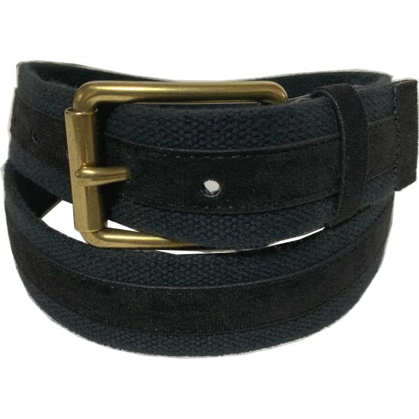 【並行輸入品】 バナナリパブリック コットン 布ベルト 黒 ブラック BANANA REPUBLIC...