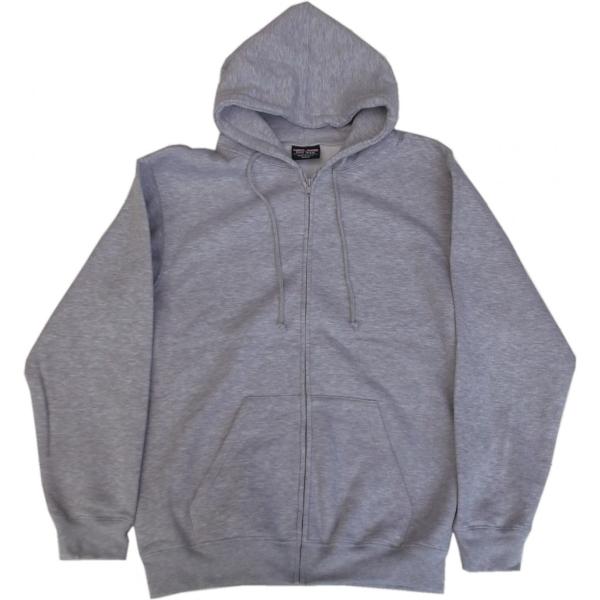 ベイサイド アメリカ製 ジップアップ スウェットパーカ グレイ メンズ BAYSIDE SWEAT ...