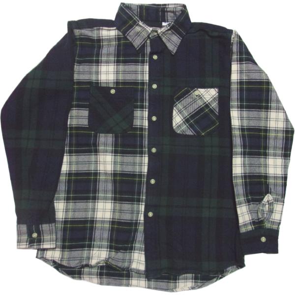 カムコ ヘビーコットン フランネルシャツ クレージー グリーン メンズ CAMCO FLANNEL ...