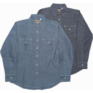 CAMCO（カムコ） ヒッコリーシャツ ブルー ホワイト Hickory L/S Work