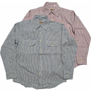 CAMCO（カムコ） ヒッコリーシャツ ブルー ホワイト Hickory L/S Work
