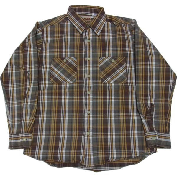 カムコ ヘビーコットン フランネルシャツ ブラウン メンズ CAMCO FLANNEL SHIRTS...