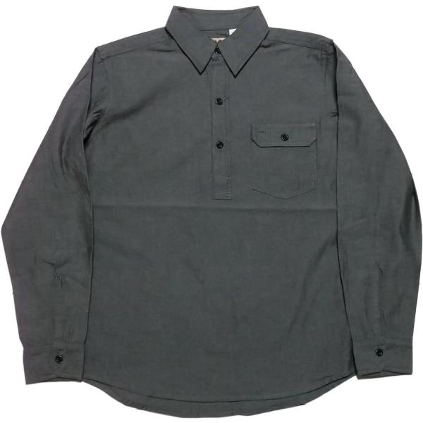 カムコ 長袖 プルオーバー シャンブレーシャツ ブラック メンズ CAMCO CHAMBRAY SH...