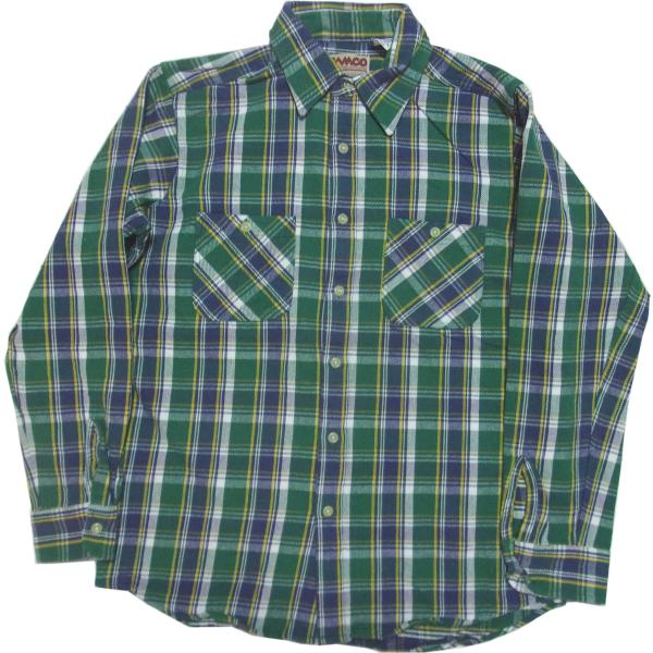 カムコ ヘビーコットン フランネルシャツ グリーン メンズ CAMCO FLANNEL SHIRTS...