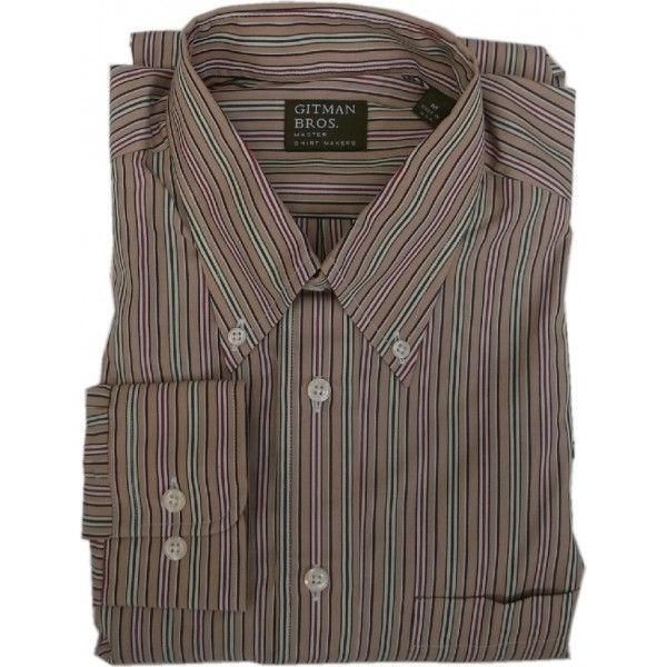 ギットマンブラザーズ ボタンダウンシャツ アメリカ製 タン メンズ GITMAN BROTHERS ...