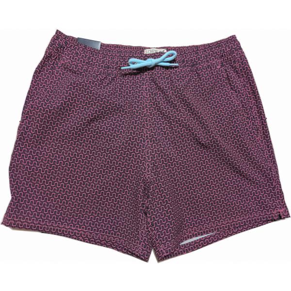 ジェイクルー 海水パンツ スイムパンツ サーフトランクス インナー付き水着 ピンク系 メンズ  J....