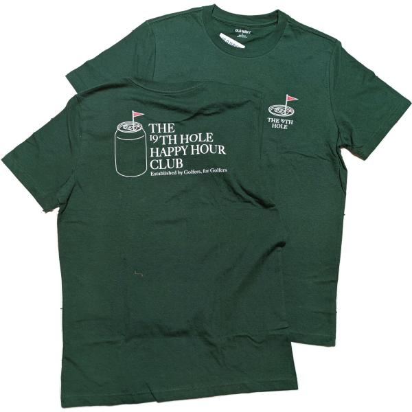 オールドネイビー 半袖 バックプリント Tシャツ ダークグリーン メンズ アメカジ OLD NAVY...