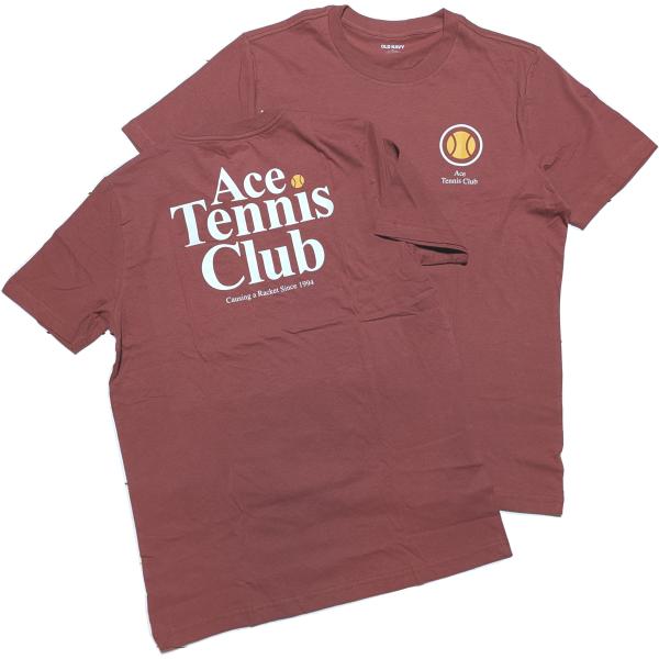 オールドネイビー 半袖 バックプリント Tシャツ レッド系 メンズ アメカジ OLD NAVY 02...