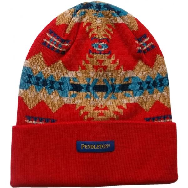 ペンドルトン ネイティブ柄 ニットキャップ ニット帽 レッド PENDLETON KNIT CAP ...