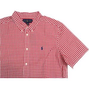 ポロ ラルフローレン ボーイズサイズ 半袖 ボタンダウンシャツ レッド Polo Ralph Lauren boys 1002｜shufflestore