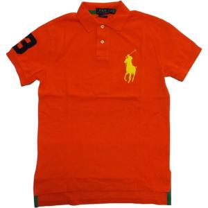 ポロ ラルフローレン 半袖 ビッグポニー 鹿の子 ポロシャツ オレンジ メンズ Polo Ralph Lauren 1007｜shufflestore