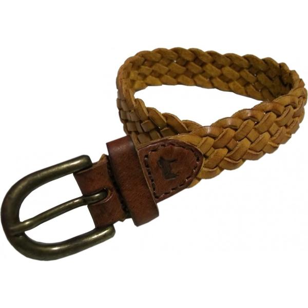 ウィルレザーグッズ 本革製 レザーメッシュ ブレスレット イエロー メンズ  WILL LEATHE...