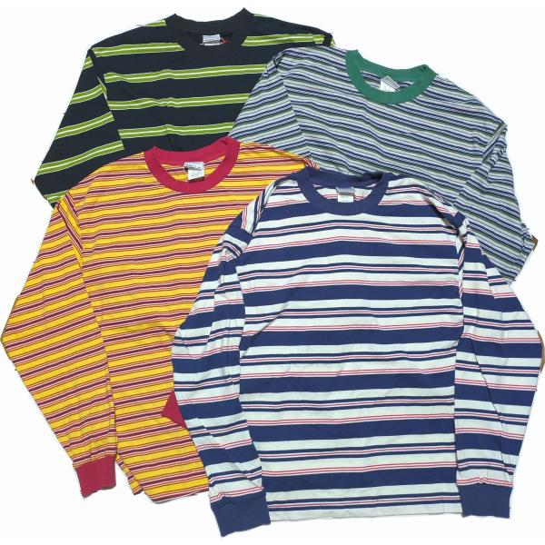 ワラワラスポーツ ロングスリーブ ストライプ ティー メンズ  Tシャツ 日本製 WALLA WAL...