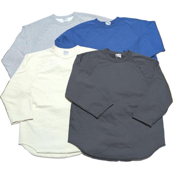 ワラワラスポーツ 9オンス フリース 3/4 ベースボール スウェット メンズ トレーナー 日本製 ...