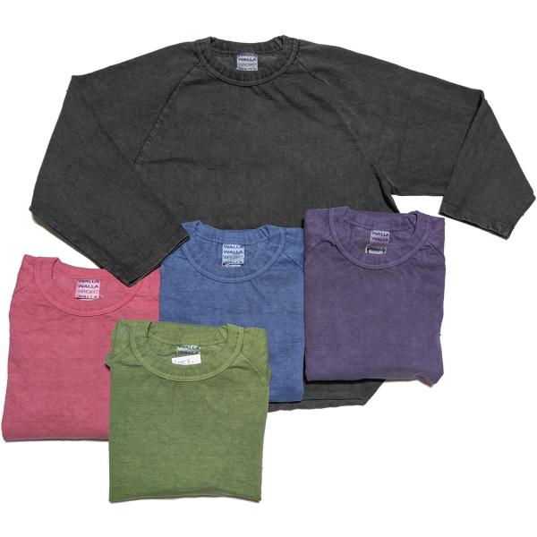 ワラワラスポーツ ピグメントダイ 9オンス ベースボール ティー メンズ Tシャツ 日本製 WALL...